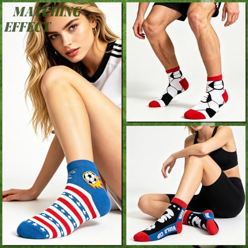 Image of 6 Pairs Ankle Socks for Women Men Novelty Gifts For Women Halloween Christmas Festival Birthday Gift