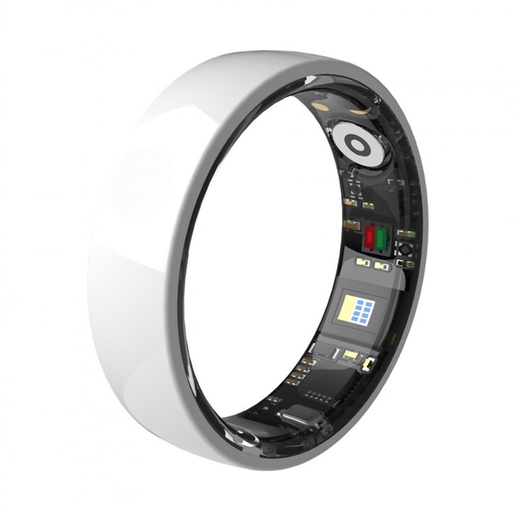 White,9, Smart Health Detection Ring, Smart Sleep Tracking Ring, Can Be Used Continuously for 5-7 Days in Fully Charged Condition, Suitable for Men and Women-image-44