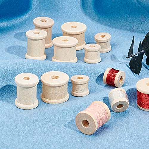 PH PandaHall Bobine in Legno, 48 pz 3 Stili Bobine...