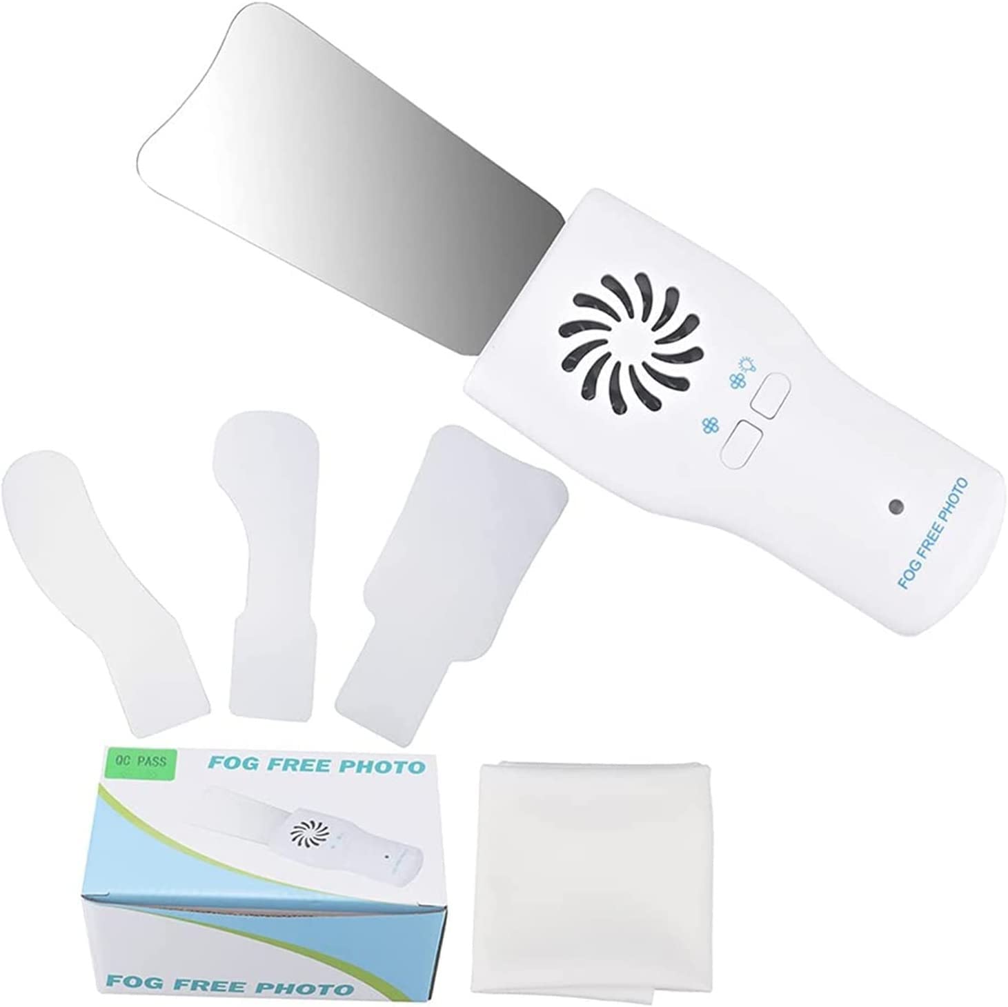 Fog-Free Intraoral Spiegel mit Griff, Dental Fotografie Spiegel, Dental Spiegel für Kieferorthopädie Led Double-Sided Reflektor, Dental Care Kit