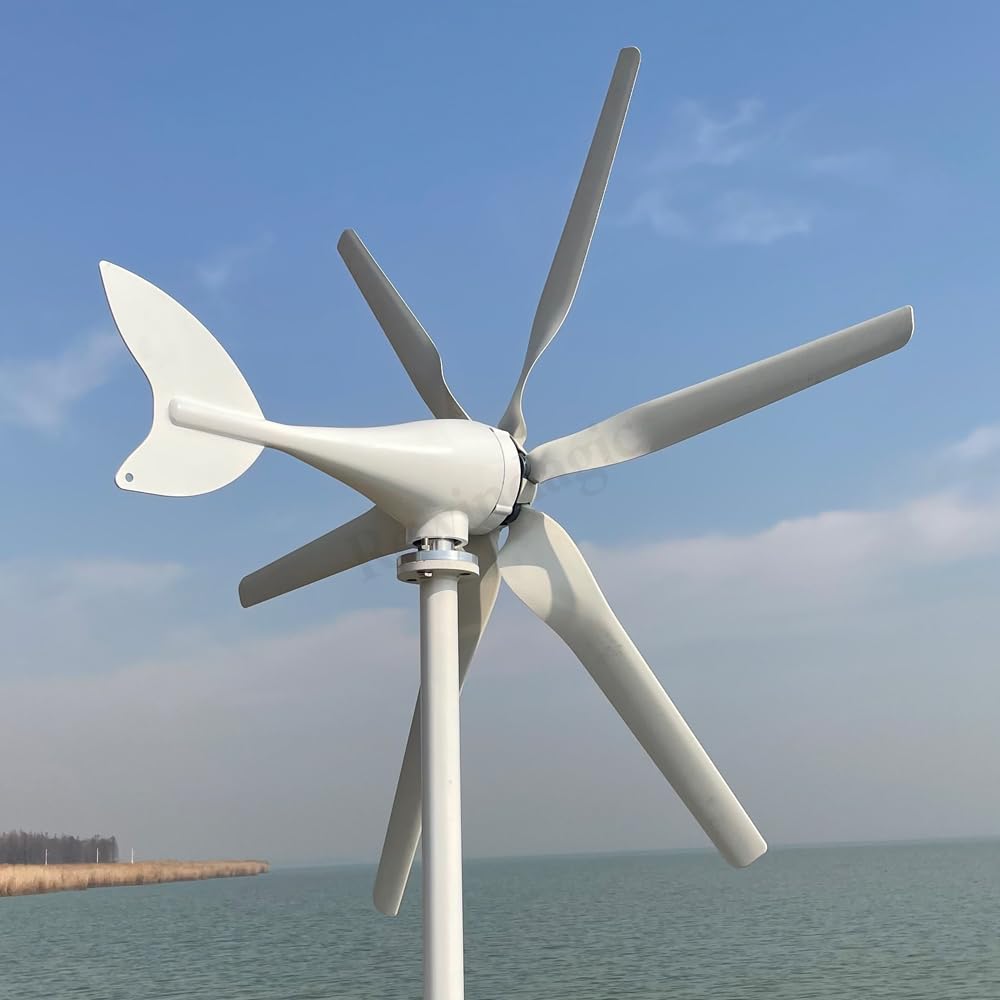 Aerogenerador Genérico De 800 W con Controlador Mppt, 24 V Cc, Pequeño Generador Eólico para Caravanas, Yates, Uso Doméstico Y Agrícola.