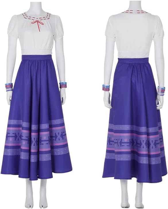 Miniatura 3 de LILLIWEEN Dolores Pepa Luisa Costume Womens Dress Halloween Costume with Headgear Full Set(US Size)