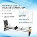 Stamina Whole Body Resistance Padded Pilates Reformer Workout System with 4 Intensity Bands for At Home Workouts, Black