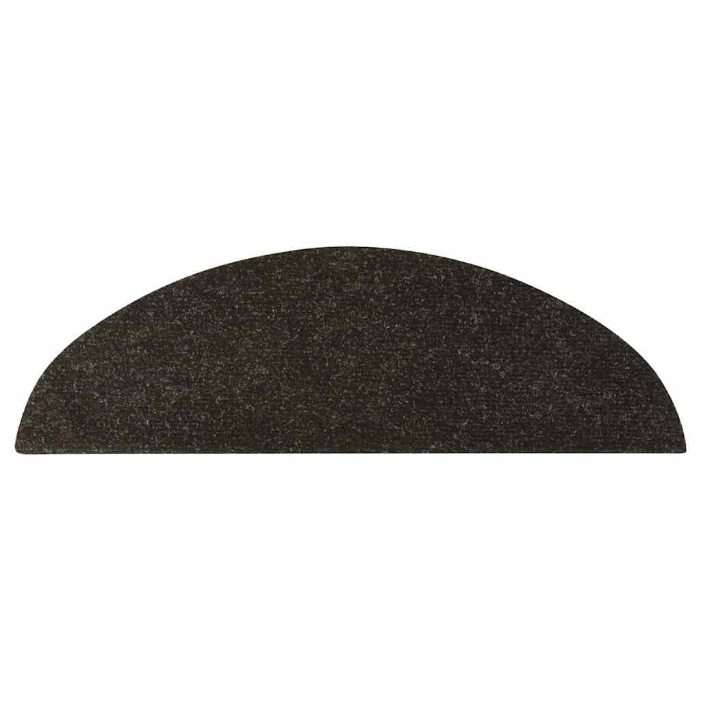 Samoprzylepne maty schodowe, 10 sztuk, antracytowe, 56 x 17 x 3 cm, antypoślizgowe, ochrona na drewniane schody, dywan na schody, ochraniacze na schody, dla bezpieczeństwa i hałasu