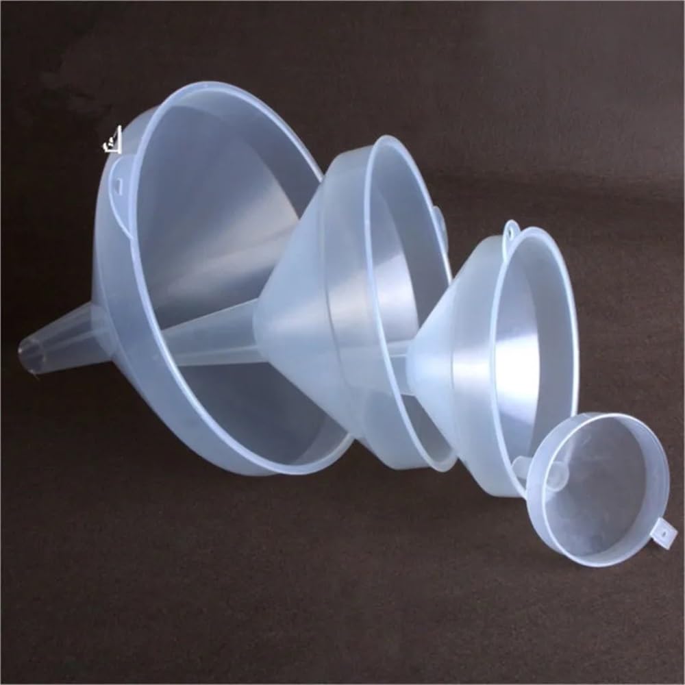 Lot de 4 fournitures de laboratoire en plastique à large ouverture (90/170/210/260 mm)