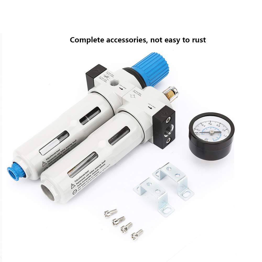 Regulador de presión de filtro G1/4 `` herramienta de trampa de humedad regulador de filtro de aire lubricador combinado para herramientas de aire de compresor