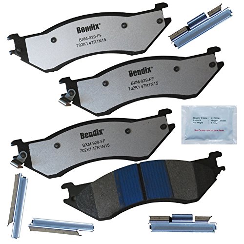 Image of Bendix Fleet Metlok MKD702K1FM Brake Pads for Select Models Ford Econoline,Expedition Heritage HD,Lobo,Lincoln Navigator