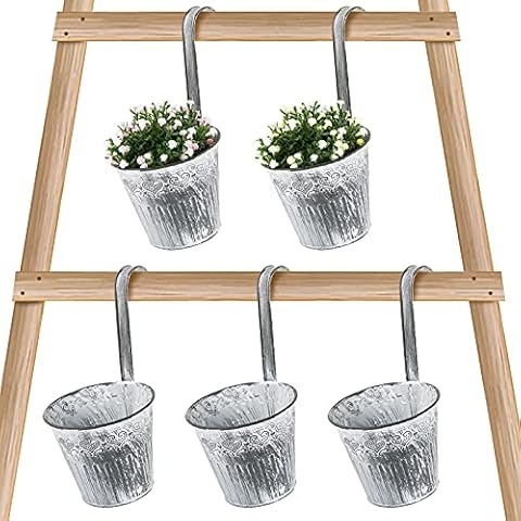 JNCH 5pcs Macetas Colgantes Decorativas Retro Cover