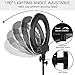 Ring Light Kit, SAMTIAN 14'' Outer Selfie LED Ringlight with Stand 180° Dimmable Live Streaming Lighting Remote, Carrying Bag for Camera,Phone,YouTube,TikTok,Makeup,Video Recording