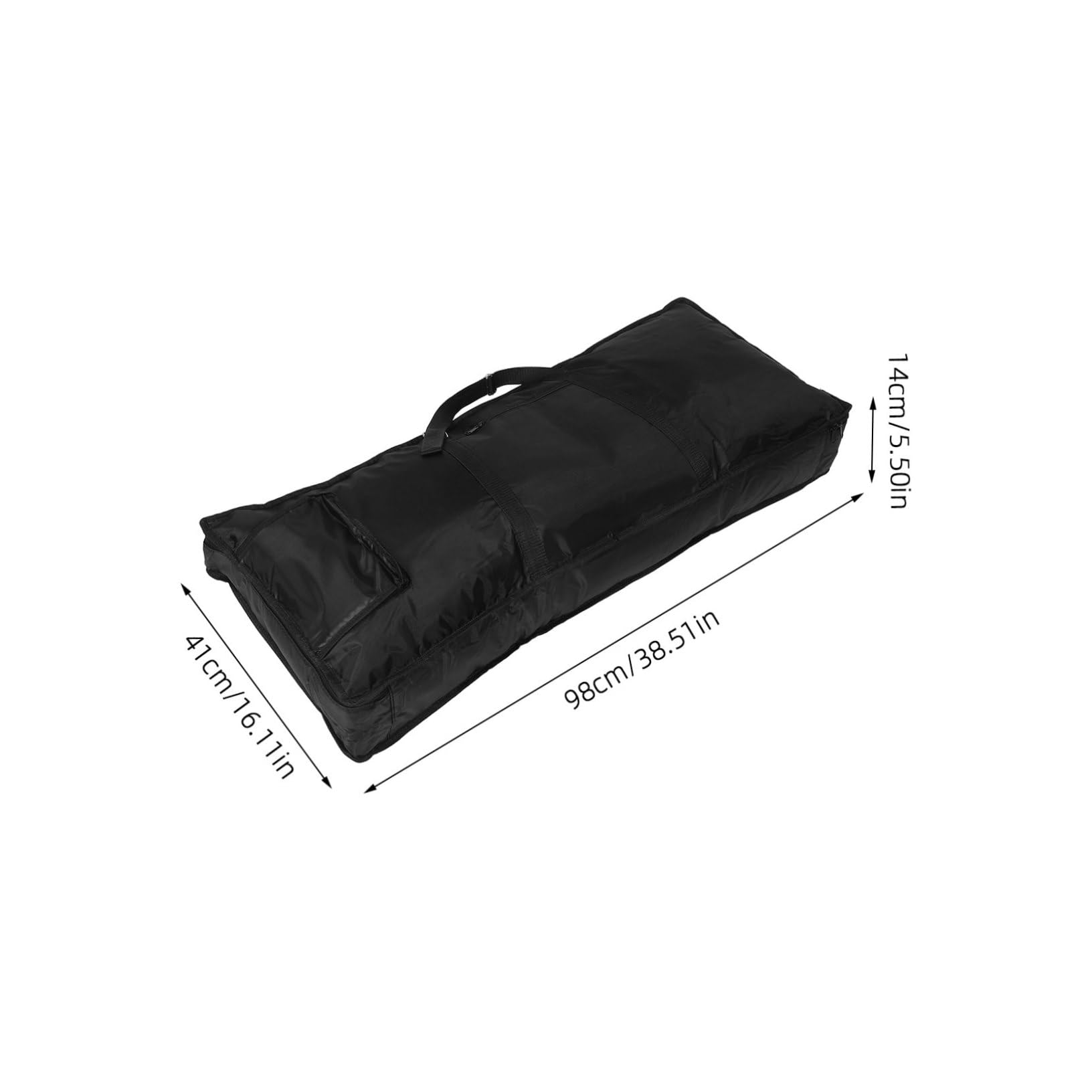Borsa Elettronica per Argento 61 Imbottita Tastiera Tasti | Tessuto Oxford, Doppia Tracolla, Capienza Ampia per Spartiti e Accessori, Trasporto Comodo