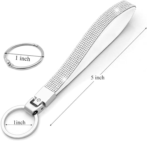 Miniatura 6 de Funda para llavero compatible con Ford Explorer Edge Mustang Fusion Escape F150 F250 F350 F450 F550 (plateado, modelo A)