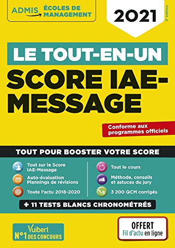 Télécharger Le tout-en-un Score IAE-MESSAGE - Plus de 3200 QCM - 11 tests blancs - fil d'actu offert - Sélectio Gratuit