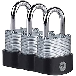 Candado Yale 40Mm Yale Y125B/40/122/3 Candados con Llave, Plata, 40 mm