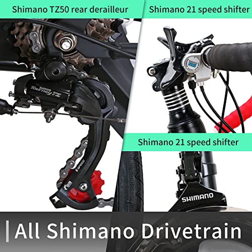 EUROBIKE Road Bike,21 Speed Bicycle with Disc Brake,700C Wheels Road Bikes for Men or Women,49cm/54cm Frame for Adult Cycling Bicycle