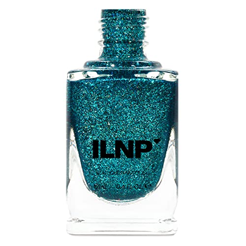 Image of ILNP Time In A Bottle - Vivid Blue Holographic Nail Polish