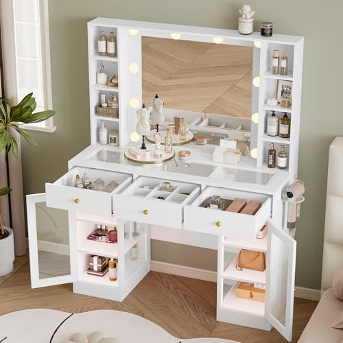 Luxury Makeup Vanity Desk with Lights