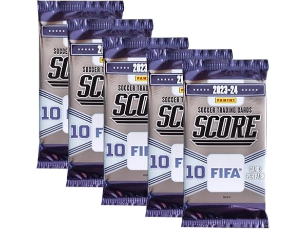 Panini FIFA Score 2023-24 Soccer Trading Cards - Pack de 5 tarjetas coleccionables de fútbol