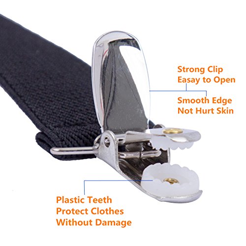 AWAYTR Suspenders for Boys Child Kids Adjustable - Elastic Y Shape Soild Color Suspender2