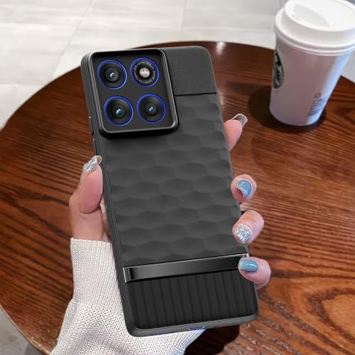 Image of Outlouders Back Cover for Motorola Moto Edge 60 Pro 5G | Full Camera Protection | TPU Soft Flexible Shockproof Bumper Case (Black)