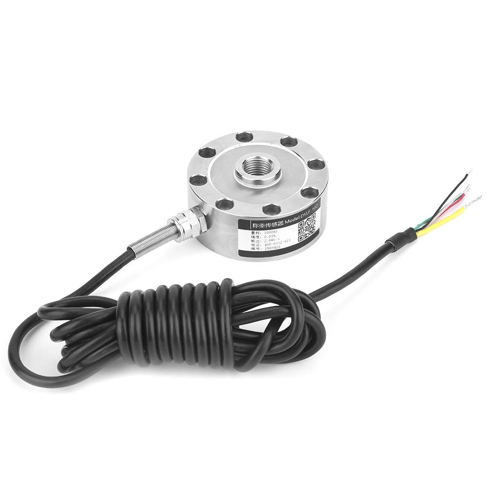 Oumefar 0-1000KG Spoke Type Load Cell Weighing Sensor Automated Assembly Load Cell Pressure Tension Detector Pancake Pressure Load for Various Weighing Instruments