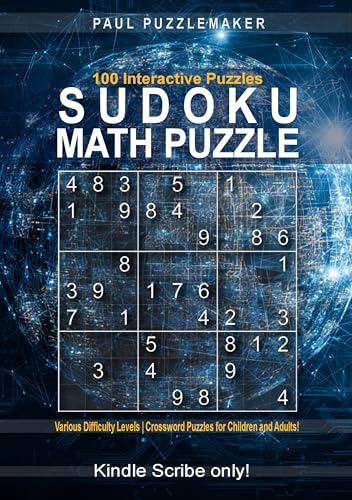 100 Sudoku Puzzles - Brain Buster | Various Difficulty Levels | Crossword Puzzles for Children and Adults (Kindle Scribe Only) (English Edition)