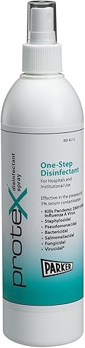 Parker Labs Limpiador desinfectante 42-12, estuche, 48 botellas, 48 botellas, 12 onzas, botella de spray