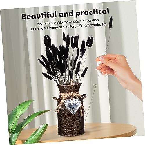 60 colas de conejo secas para decoración floral miniatura 3