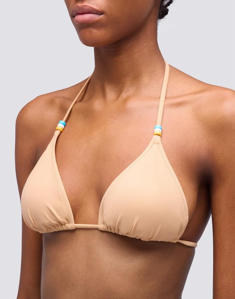 SUNDEK Jennifer Damskie bikini z trójkątnym topem i tęczowymi majtkami