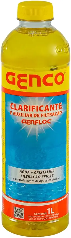 GENFLOC Genco Clarificante para Piscina 1 Litro Auxiliar de Filtração