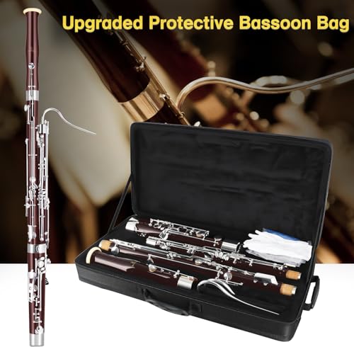 image for ROWELL Maple Bassoon C Key Professional Bassoon with Self-Locking Mech