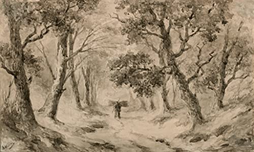 Impression Tableaux Graffiti Art de la forêt Anton Mauve pour salon moderne 60x90cm