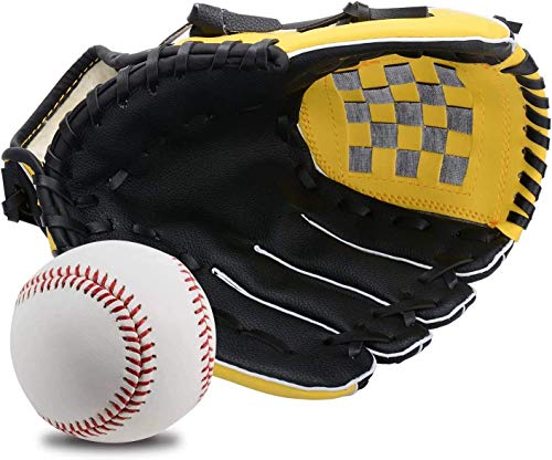 Wonninek 10,5 Zoll Baseballhandschuh Soft Solid PU Leder Verdickungskrug Softballhandschuhe für...