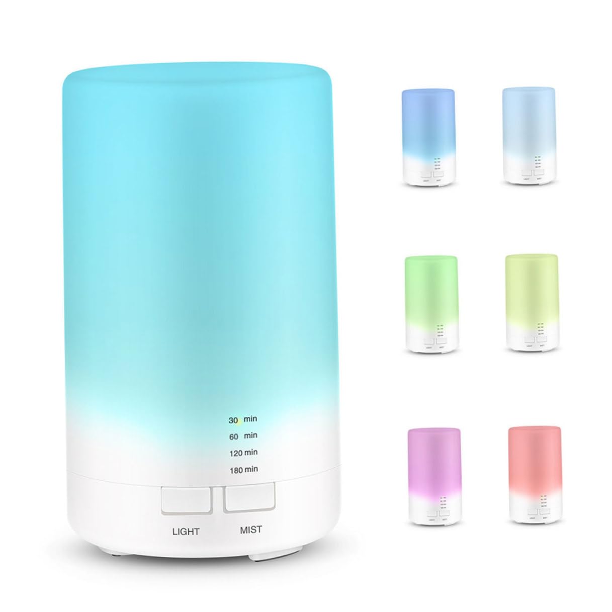 Difusor Aromaterapia con Luz LED Silencioso y USB Humidificador Portátil para Oficina y Hogar Apagado Automático para Aceites Esenciales