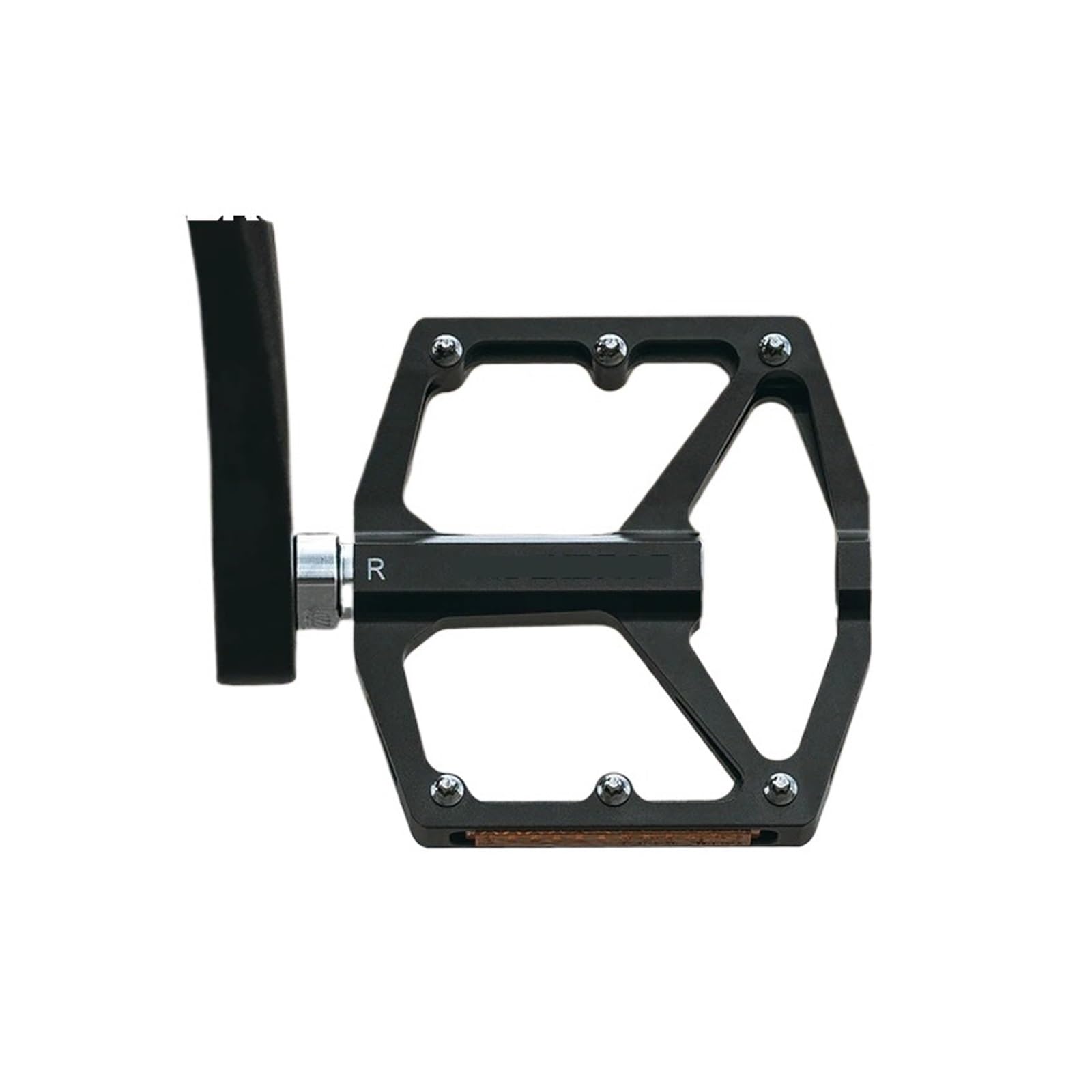 Pedali bici K371 in lega di alluminio con cuscinetto per MTB strada | Pedali riflettenti antiscivolo ultraleggeri,cuscinetto singolo,per mountain bike,strada e pieghevoli