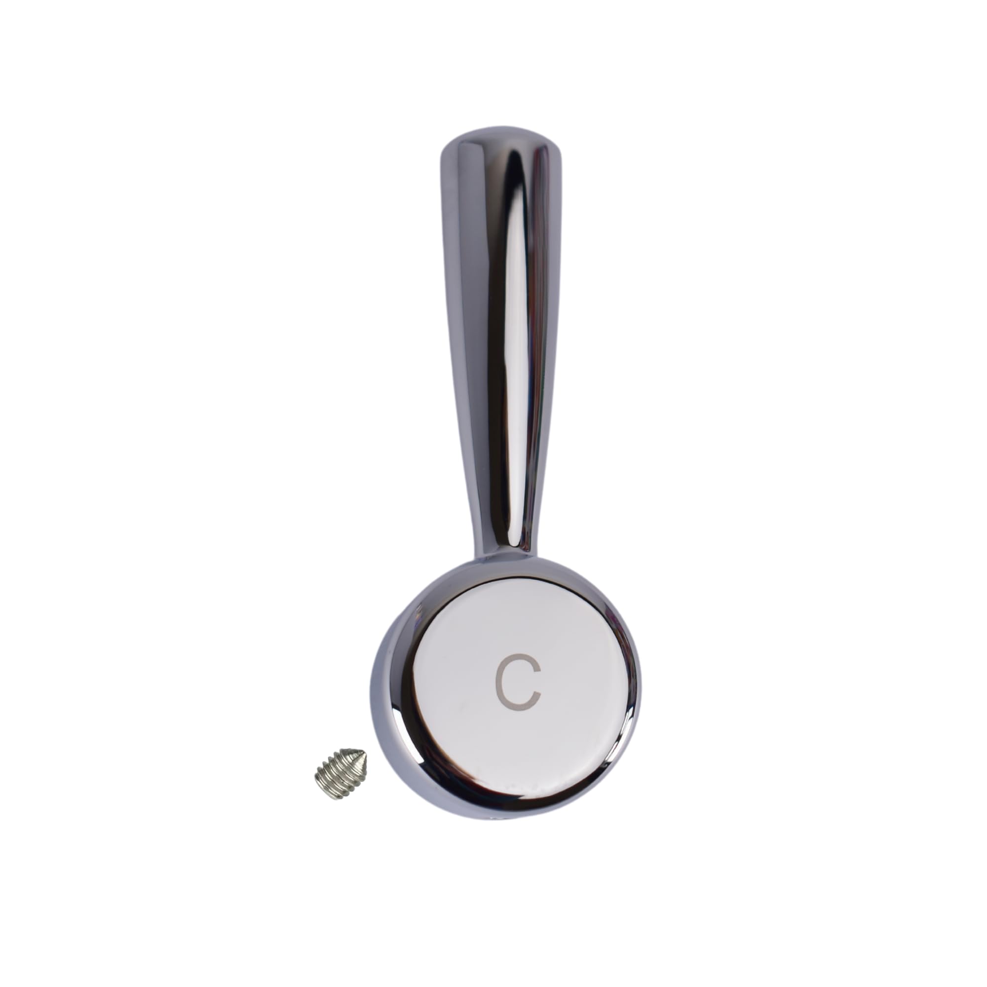 Tapsparesuk Chrome/Silk Steel Genuine Franke Ascona Tap Handle - Sp3735 133.0251.353 ( Cold)