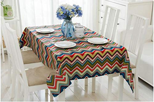 Nappe en coton MU pour table à manger tissu européen haute qualité lavable et durable