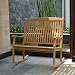 Cambridge-Casual AMZ-130776T Arie Teak Loveseat Rocking Chair