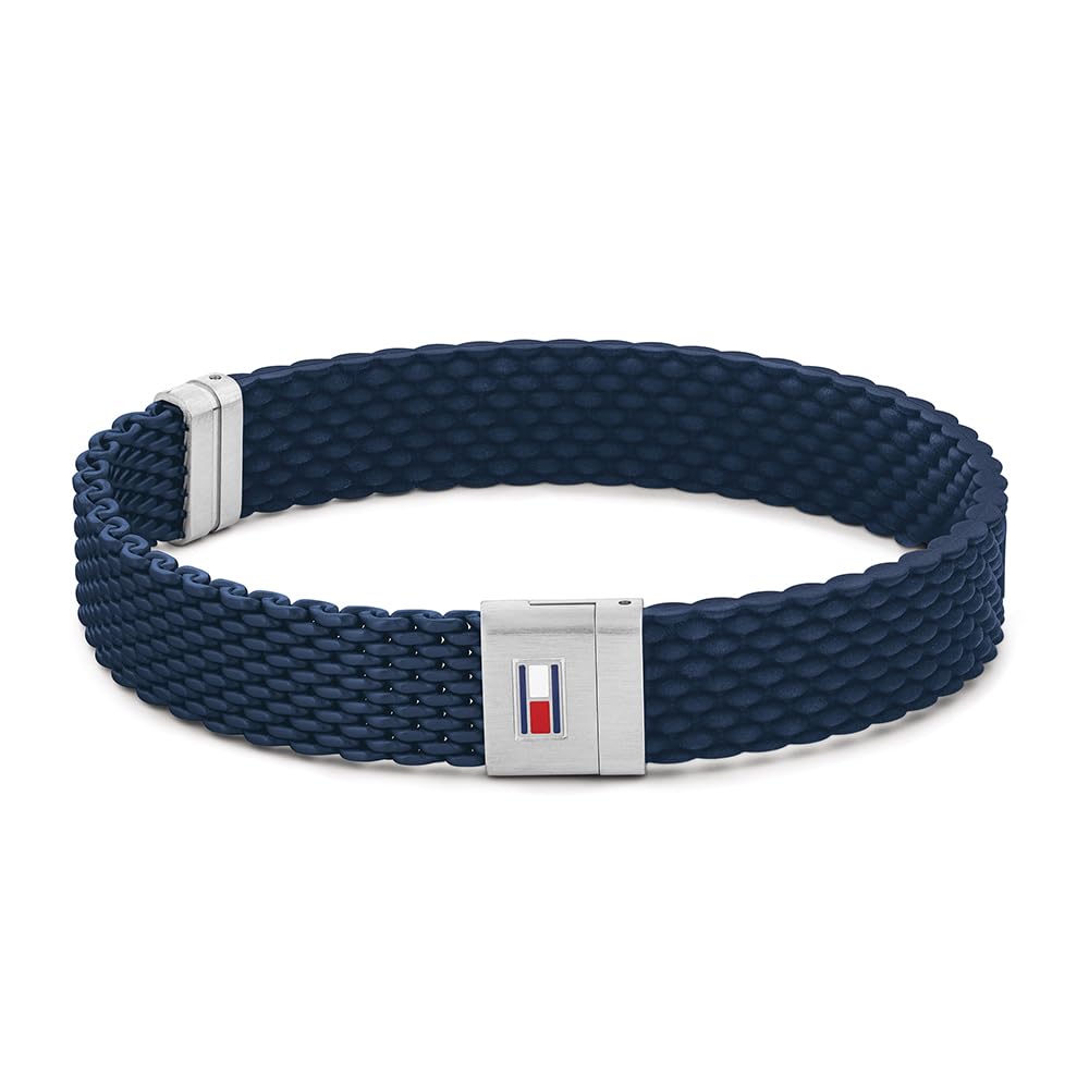 Tommy Hilfiger Jewelry Pulsera para Hombre de Silicona en negro o azul