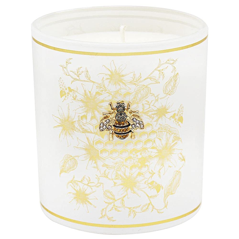 Home Inspirations LP47385 Honey Comb Bees Candle | For Adults | Multicolor Accessory, White