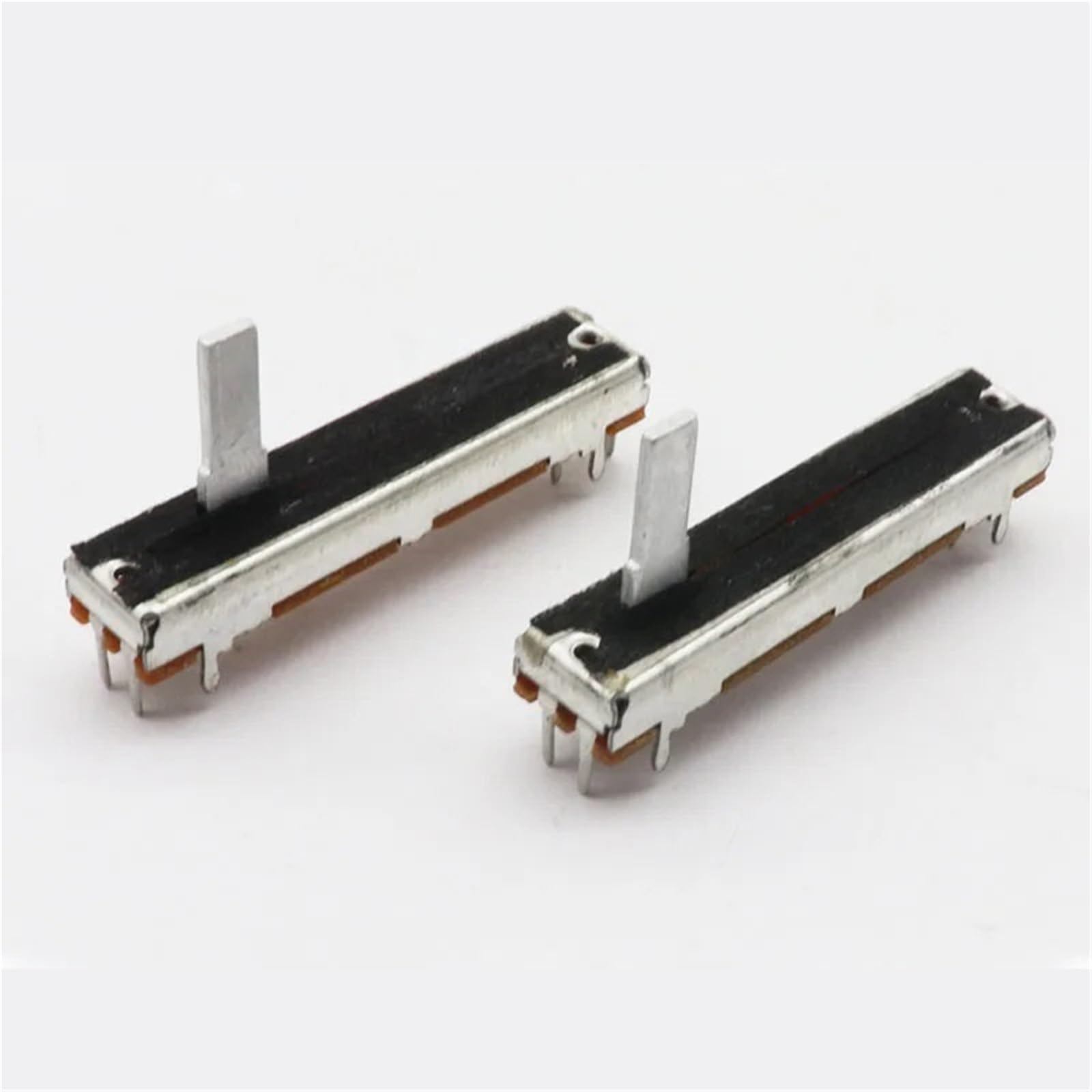 Potenciómetro deslizante estéreo de dos canales, 10 unidades, largo 45 mm, 4,5 cm, B10K, B100K(100K Ohm)