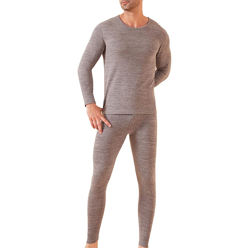 Thermal Underwear Set Warm Unisex Thick Simple Breathable Winter Base Layer Women Men Ladies Adults Soft Breathable Thick Simple-image-5