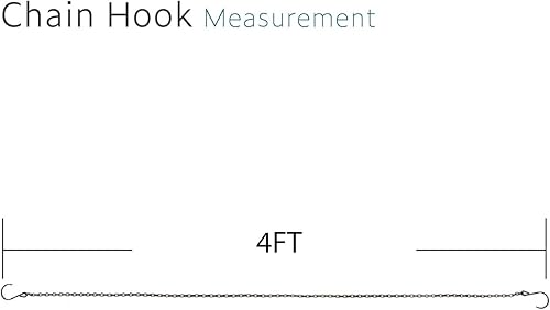 Miniatura 3 de Cadena colgante de metal de 4 pies para cesta de plantas, linternas, comederos de pájaros, luces solares, adornos, interiores, exteriores