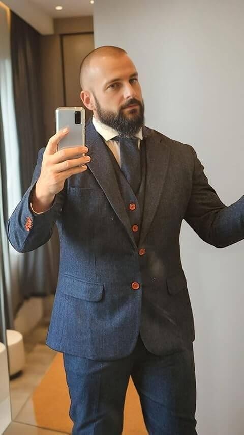 Wemaliyzd Vintage Men's Suit 3 Piece Plaid Tweed Herringbone Suits for Wedding Business Blazer Vest Pants - Image 7