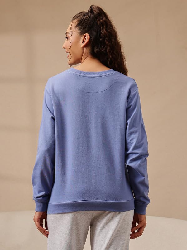 Image of Clovia Women's Terry Cotton Winterwear Sweatshirt