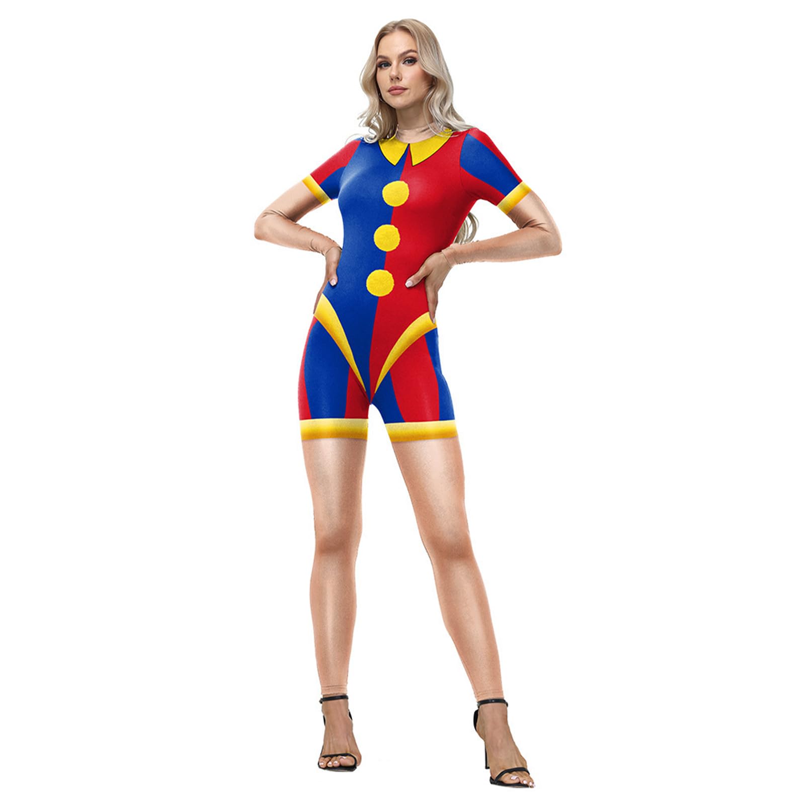 Amazing Circus Costume Pomni Costume Anime Character Fancy Dress Cartoon Circus Outifit for World Book Day,Carnival Halloween Cosplay Party โ image 1