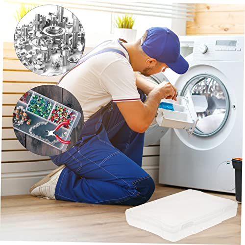 Upkoch 3Pcs Boxes Photo Box Sealable Containers Bead Organizer Box Jewlrey Box Organizer Picture Storage Cases Plastic Photo Boxes 5X7 Photo Box Parts Storage Case Tool Storage Box Pp #TOP6