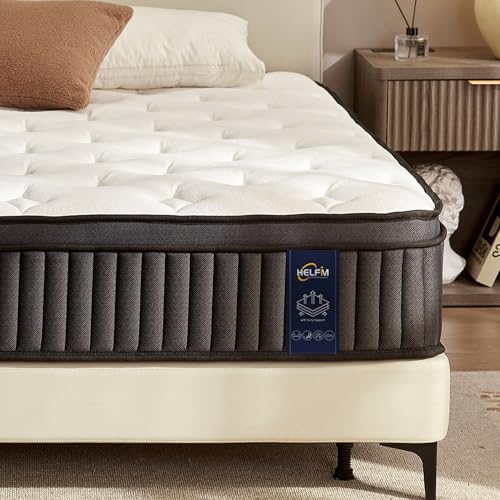 HELFIM® Mattress Full Size - 12 Inch Medium Firm Ergonomic Mattress with Hybrid Zoned Pocket...