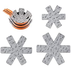 Cubre Sartenes Protector Sartenes, Protectores De Sartenes, Protectores para Sartenes Y Ollas, Protector Sartenes, Protector De Utensilios De Cocina para Apilamiento, Protectores Separadores para Ollas Y Sartenes