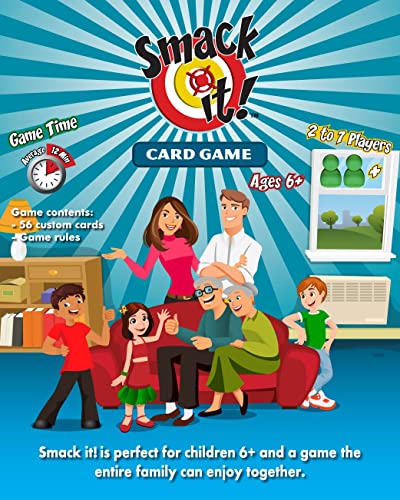 Image of TriLok Smack it Party Fun Card Game for Kids Age 6+, 2 to 7 Players