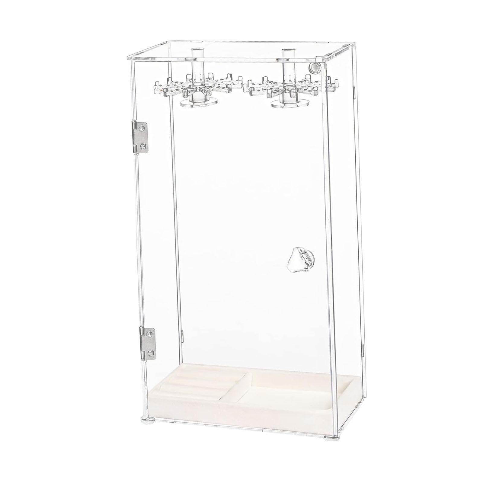 Présentoir Rotatif Transparent pour Colliers, Idéal pour Une Table de Dortoir Ou Un Comptoir.